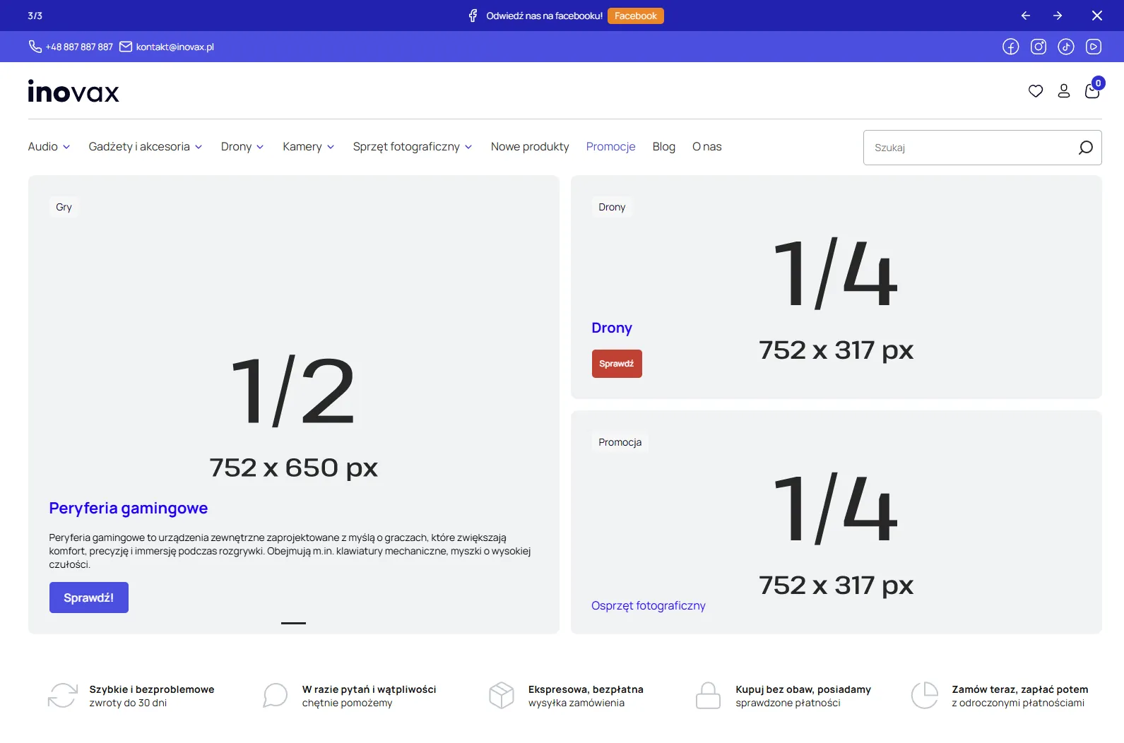 Szablon Inovax - podgląd