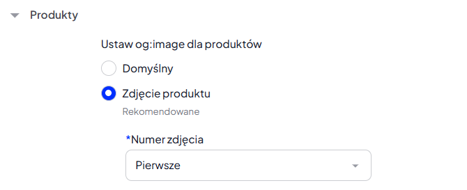 Konfiguracja OG Image dla produktów