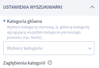 Konfiguracja kategorii głównej