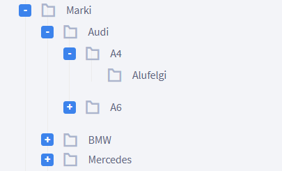 Przykład konfiguracji kategorii głównej