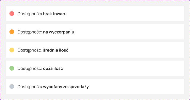 Podgląd zestawu dużych kolorowych kółek na karcie produktu